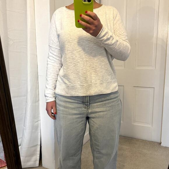 Vince Women's Long Sleeve Sweater Size Medium White/Gray - Picture 7 of 7